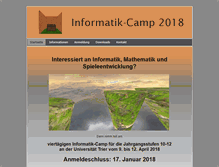 Tablet Screenshot of infocamp.uni-trier.de