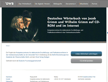 Tablet Screenshot of dwb.uni-trier.de