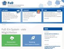 Tablet Screenshot of fud.uni-trier.de